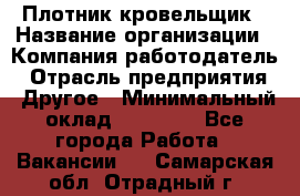 Плотник-кровельщик › Название организации ­ Компания-работодатель › Отрасль предприятия ­ Другое › Минимальный оклад ­ 30 000 - Все города Работа » Вакансии   . Самарская обл.,Отрадный г.